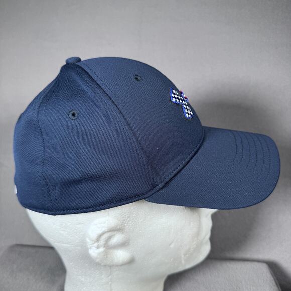Under Armour Hat Cap Fitted Mens Small Medium Navy USA Flag Freedom Blitzing - Picture 5 of 11